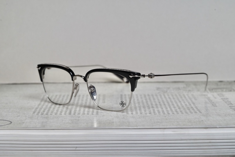 Chrome Hearts 男士 方框平光鏡均碼碼鏡腿長：14.8 CM、鏡片直徑：5.4 CM、橋寬：1.9 CM-3