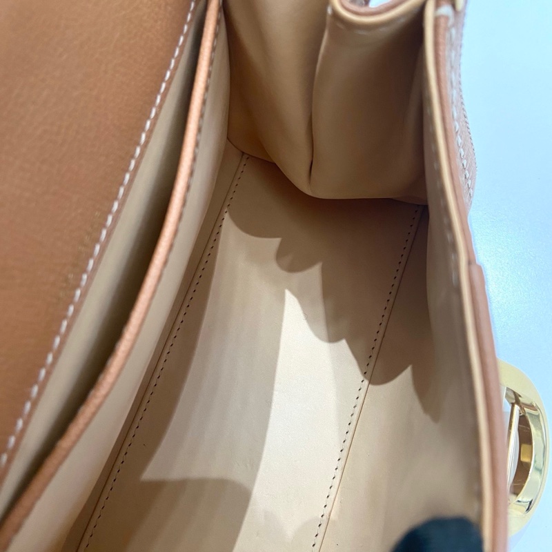 DELVAUX德爾沃brillant mini焦糖棕手提斜挎包  尺寸：20*11*16 附件：缺鏡子 。-7