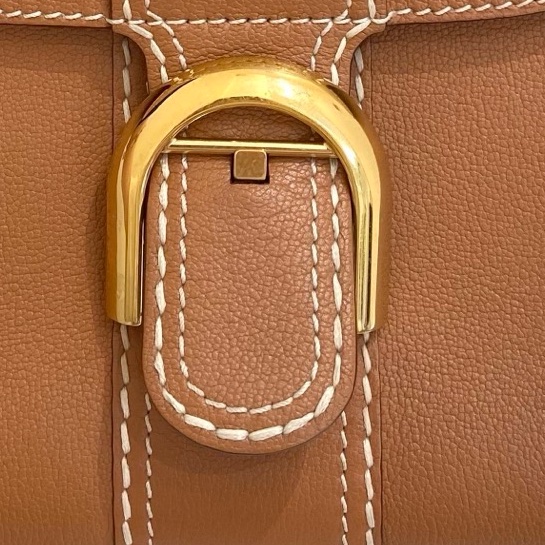 DELVAUX德爾沃brillant mini焦糖棕手提斜挎包  尺寸：20*11*16 附件：缺鏡子 。-8