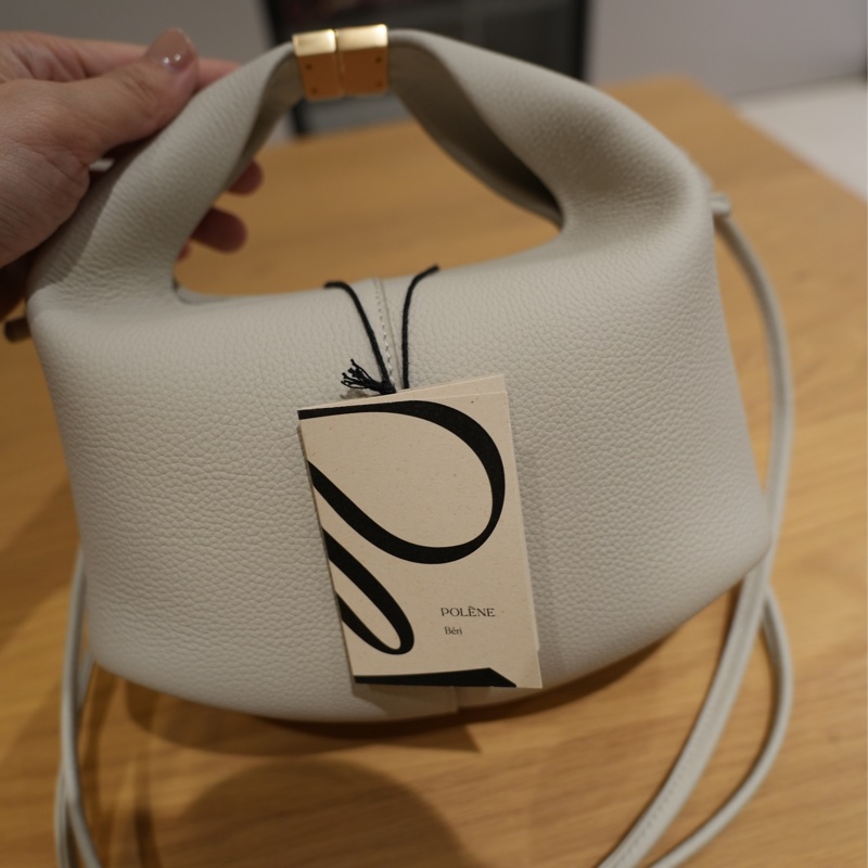 Polène Béri 經典雲朵包（粉白色）-5