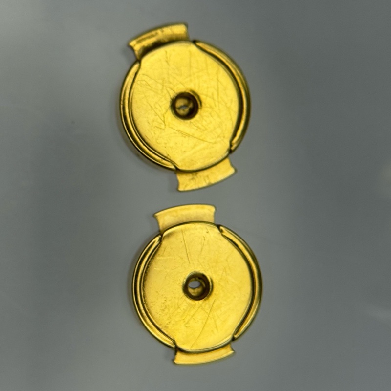 Hermès 愛馬仕 紅色小號方塊H耳釘  🈚附件-4