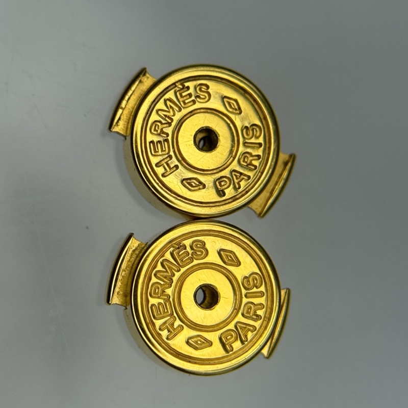 Hermès 愛馬仕 紅色小號方塊H耳釘  🈚附件-5