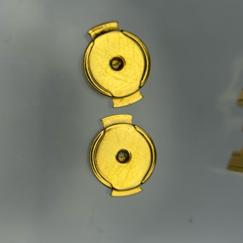 Hermès 愛馬仕 紅色小號方塊H耳釘  🈚附件-8