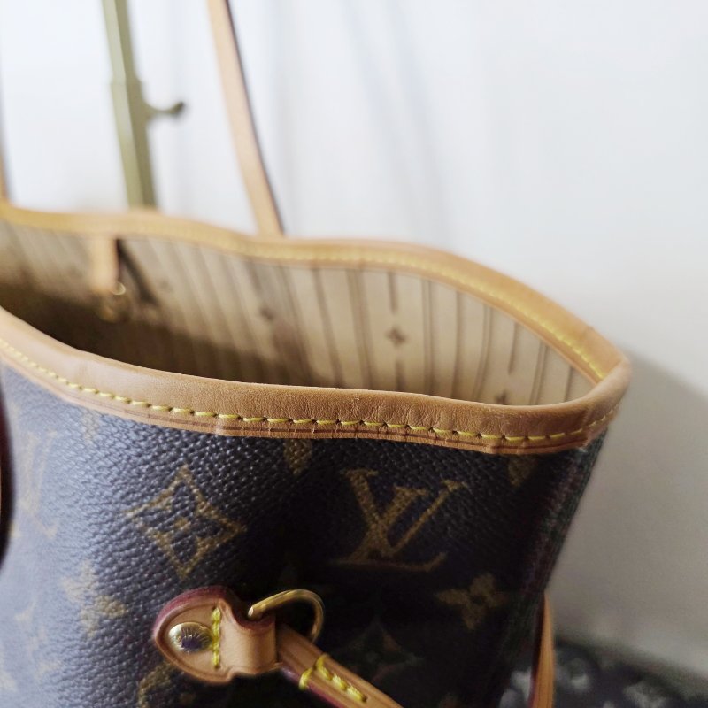 母親節降價  二手Louis Vuitton LV 原花neverfull MM中款 購物包 肩背包-11