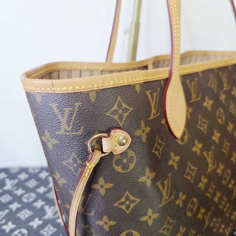母親節降價  二手Louis Vuitton LV 原花neverfull MM中款 購物包 肩背包-12