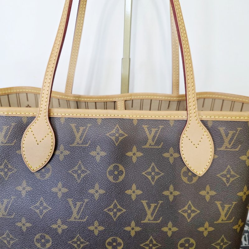 母親節降價  二手Louis Vuitton LV 原花neverfull MM中款 購物包 肩背包-13
