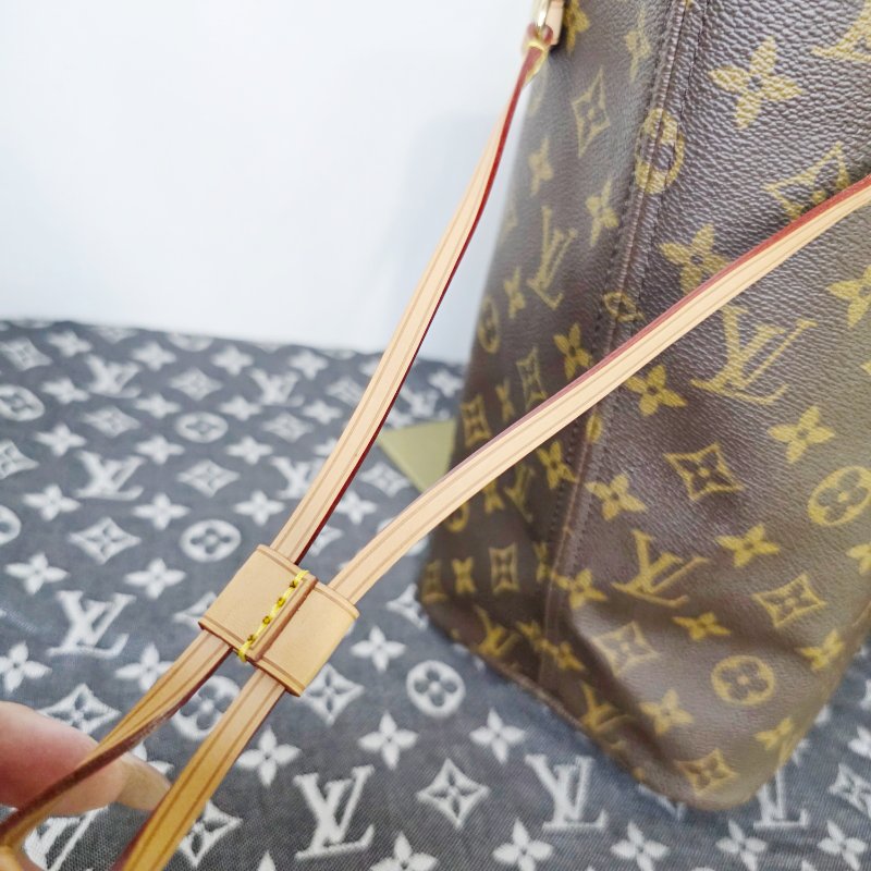 母親節降價  二手Louis Vuitton LV 原花neverfull MM中款 購物包 肩背包-15