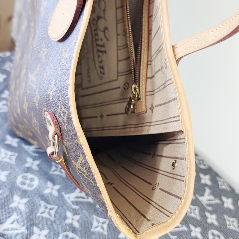 母親節降價  二手Louis Vuitton LV 原花neverfull MM中款 購物包 肩背包-22