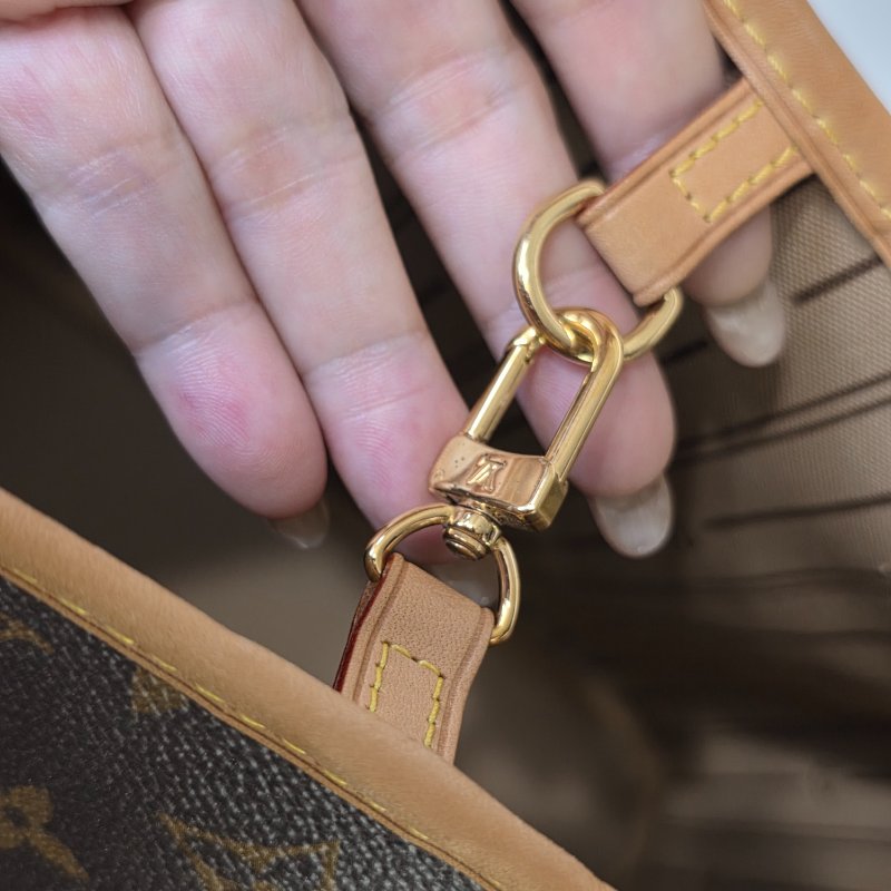 母親節降價  二手Louis Vuitton LV 原花neverfull MM中款 購物包 肩背包-24