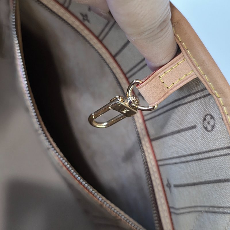 母親節降價  二手Louis Vuitton LV 原花neverfull MM中款 購物包 肩背包-30