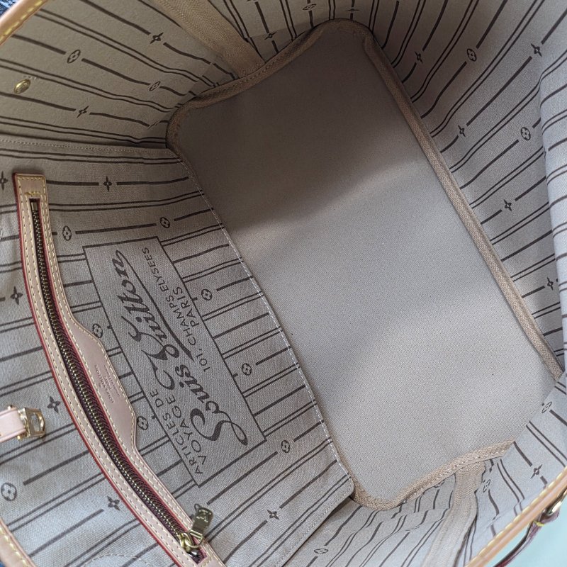 母親節降價  二手Louis Vuitton LV 原花neverfull MM中款 購物包 肩背包-34