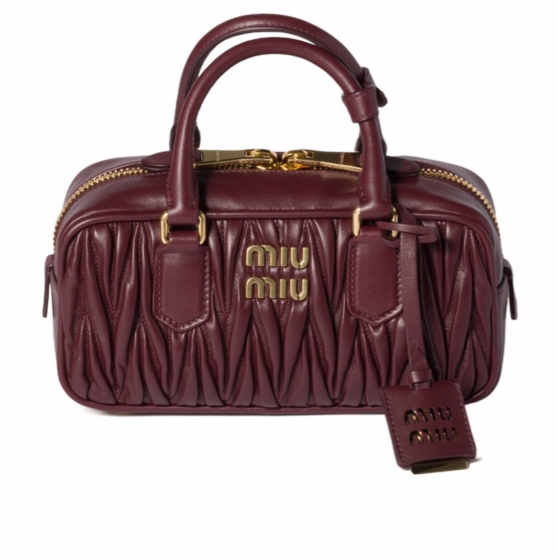 Miu Miu 女士 Arcadie拉鍊單肩包均碼碼22cm*7.5cm*10.5cm-1