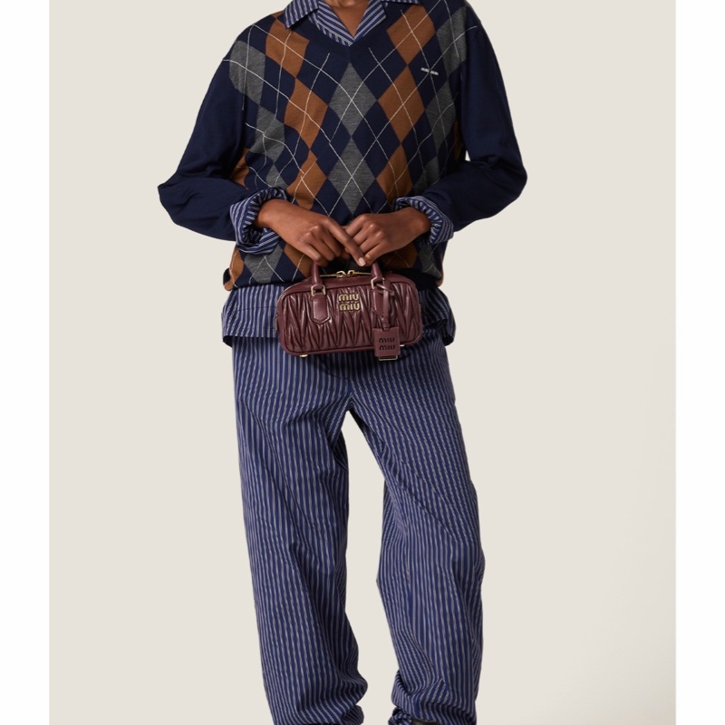 Miu Miu 女士 Arcadie拉鍊單肩包均碼碼22cm*7.5cm*10.5cm-3