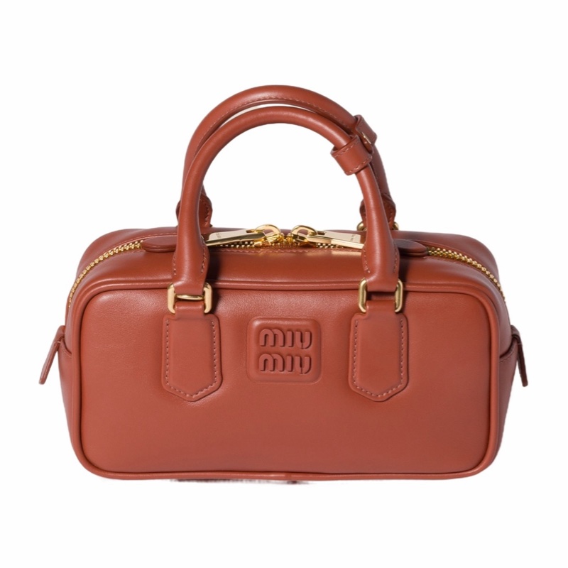 Miu Miu 女士 Arcadie 拉鍊斜挎包均碼碼22cm*7.5cm*10.5cm-1