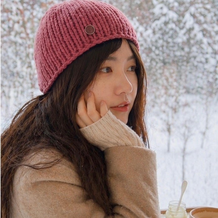 Hermès 愛馬仕 女款毛帽 玫瑰粉 Cashmere 羊毛 顯白必收-4