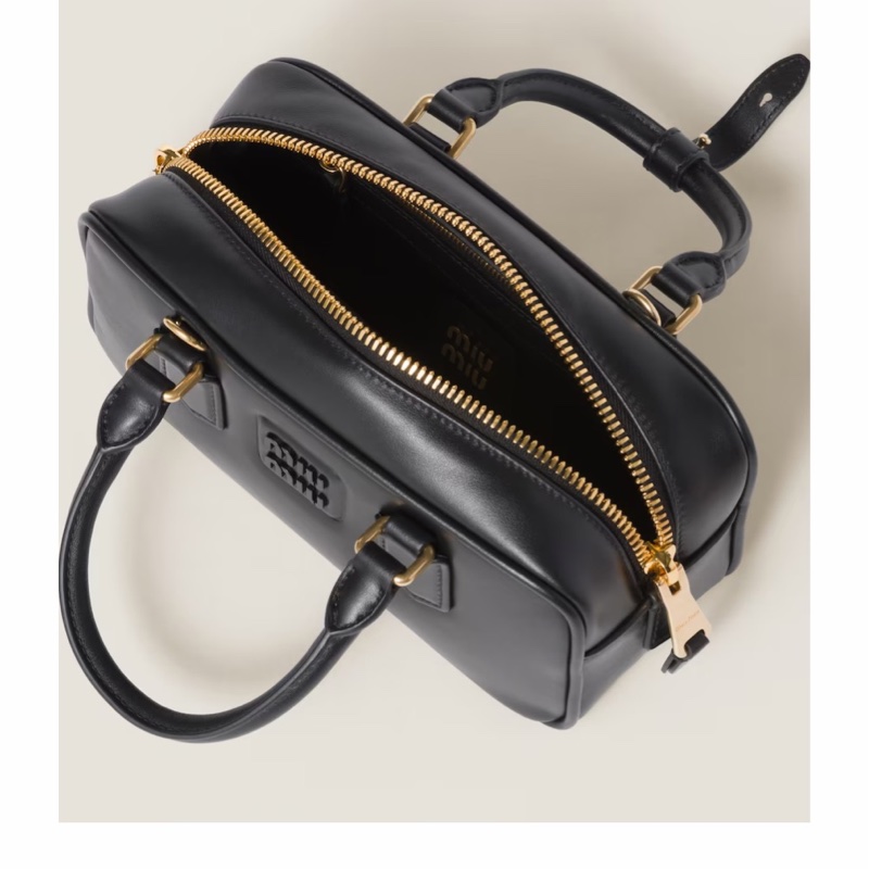 Miu Miu 女士 Arcadie小號徽標圖案單肩包均碼碼小號、22cm*7.5cm*10.5cm-2