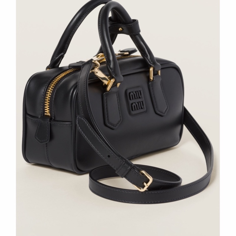 Miu Miu 女士 Arcadie小號徽標圖案單肩包均碼碼小號、22cm*7.5cm*10.5cm-3