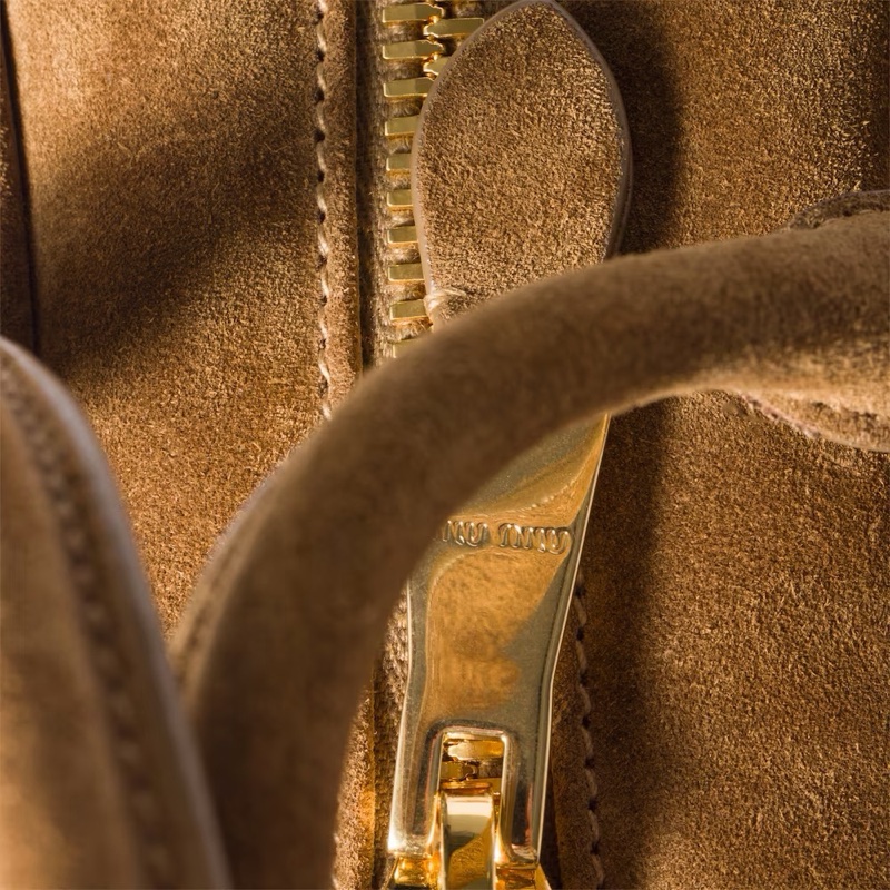 Miu Miu 女士 Arcadie 加墊絨面革手提包均碼碼10.5cm*7.5cm*22cm-3