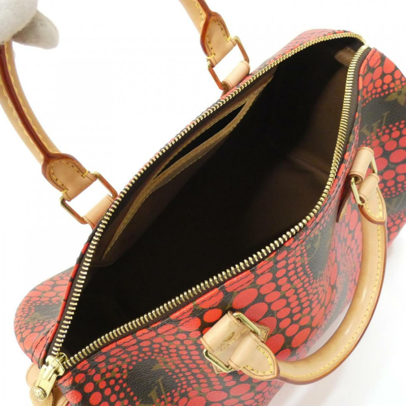 路易威登 Monogram Town（草間彌生）Speedy 30cm M40693 波士頓包-8
