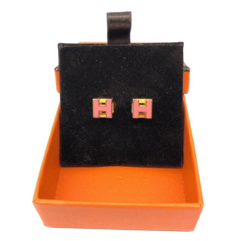 Hermès  愛馬仕·H型方型耳釘-0