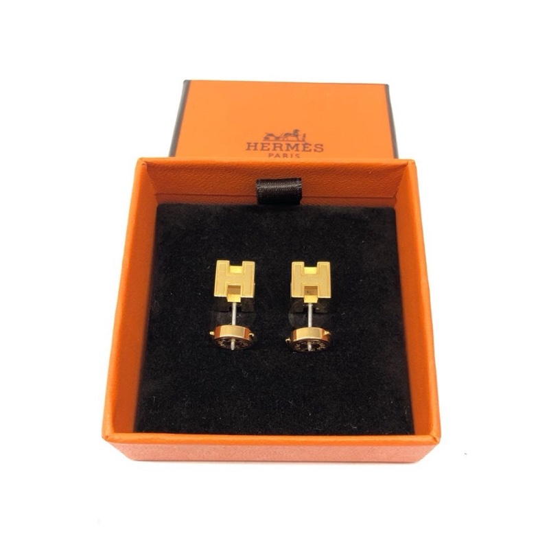 Hermès  愛馬仕·H型方型耳釘-2