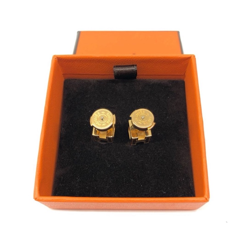Hermès  愛馬仕·H型方型耳釘-3