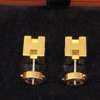Hermès  愛馬仕·H型方型耳釘-4