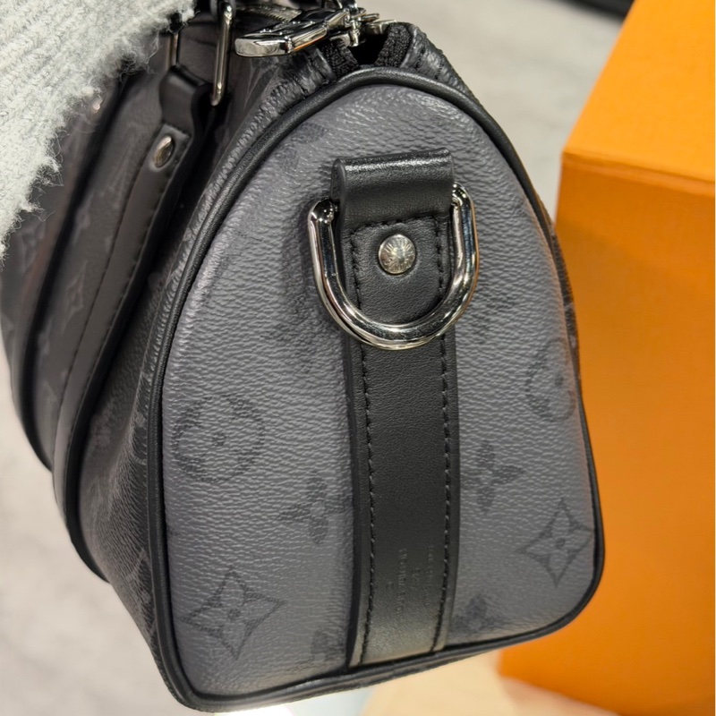 近全新🌟Louis Vuitton Keepall 25黑老花｜Classic Trend CT精品｜台北東區實體-5