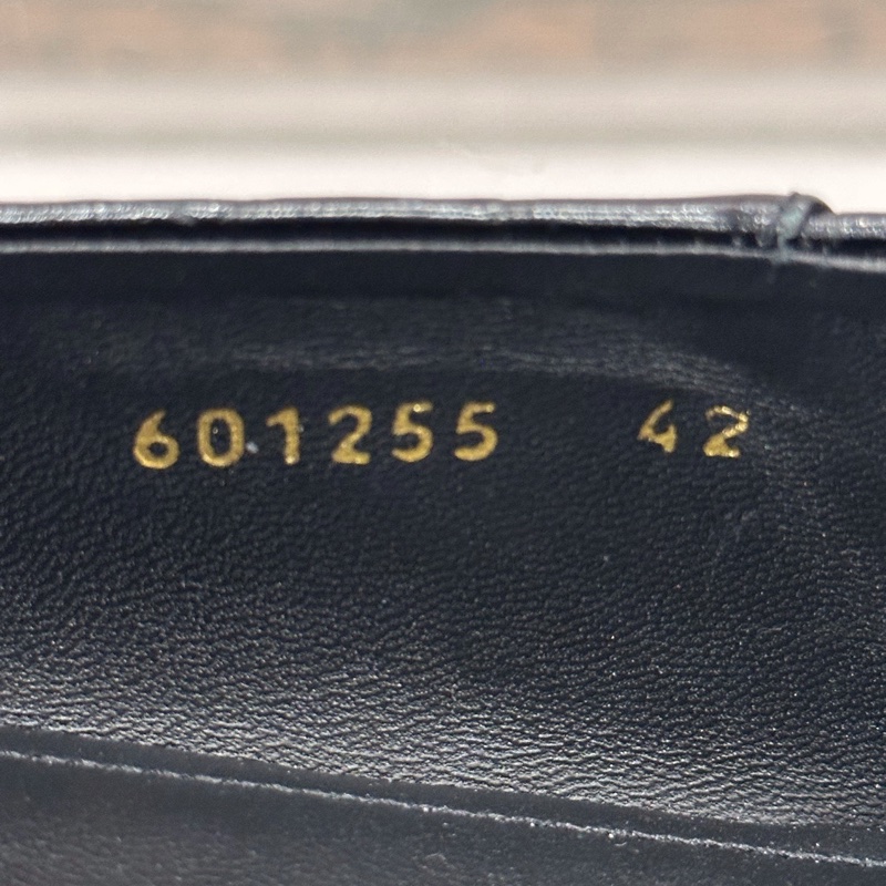 閒置未使用 Balenciaga巴黎世家 BB扣男款黑色鰐魚壓紋樂福鞋平底鞋 42碼-7