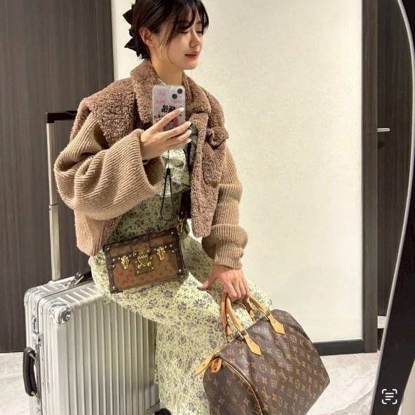 母親節特惠 Louis Vuitton LV原花 Speedy30 明星人手一顆 /母親節活動 贈精美可調式斜背帶-6