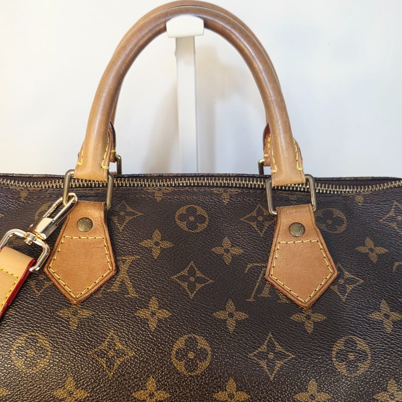 母親節特惠 Louis Vuitton LV原花 Speedy30 明星人手一顆 /母親節活動 贈精美可調式斜背帶-10