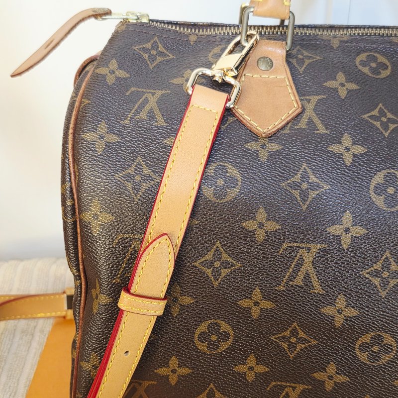 母親節特惠 Louis Vuitton LV原花 Speedy30 明星人手一顆 /母親節活動 贈精美可調式斜背帶-12