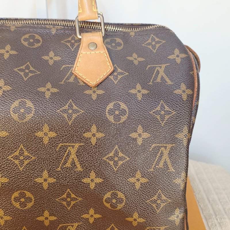 母親節特惠 Louis Vuitton LV原花 Speedy30 明星人手一顆 /母親節活動 贈精美可調式斜背帶-13