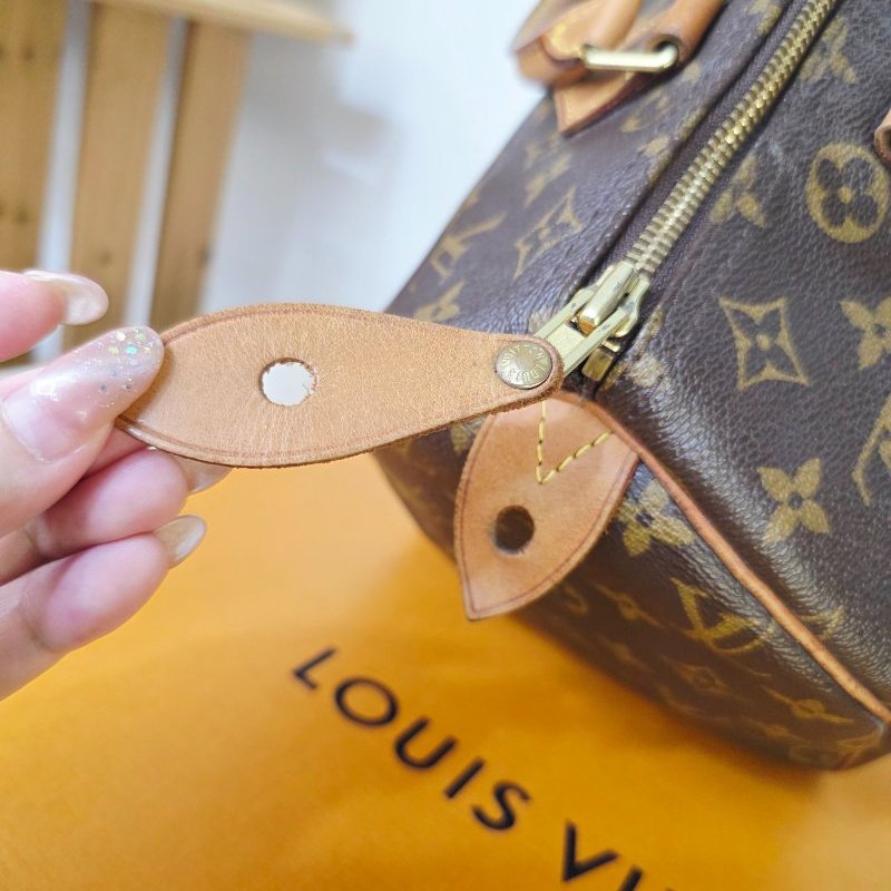 母親節特惠 Louis Vuitton LV原花 Speedy30 明星人手一顆 /母親節活動 贈精美可調式斜背帶-21