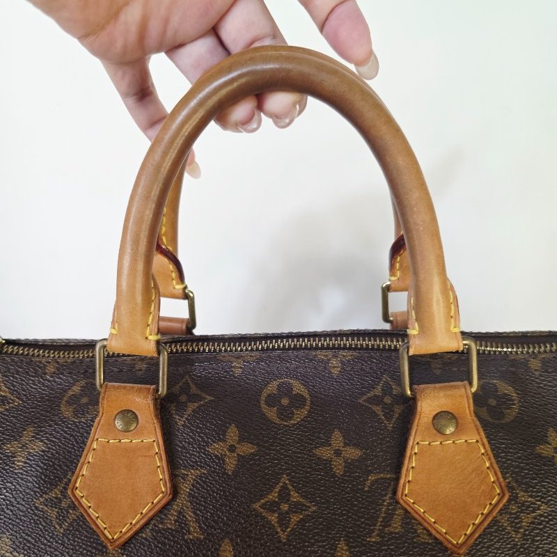 母親節特惠 Louis Vuitton LV原花 Speedy30 明星人手一顆 /母親節活動 贈精美可調式斜背帶-26