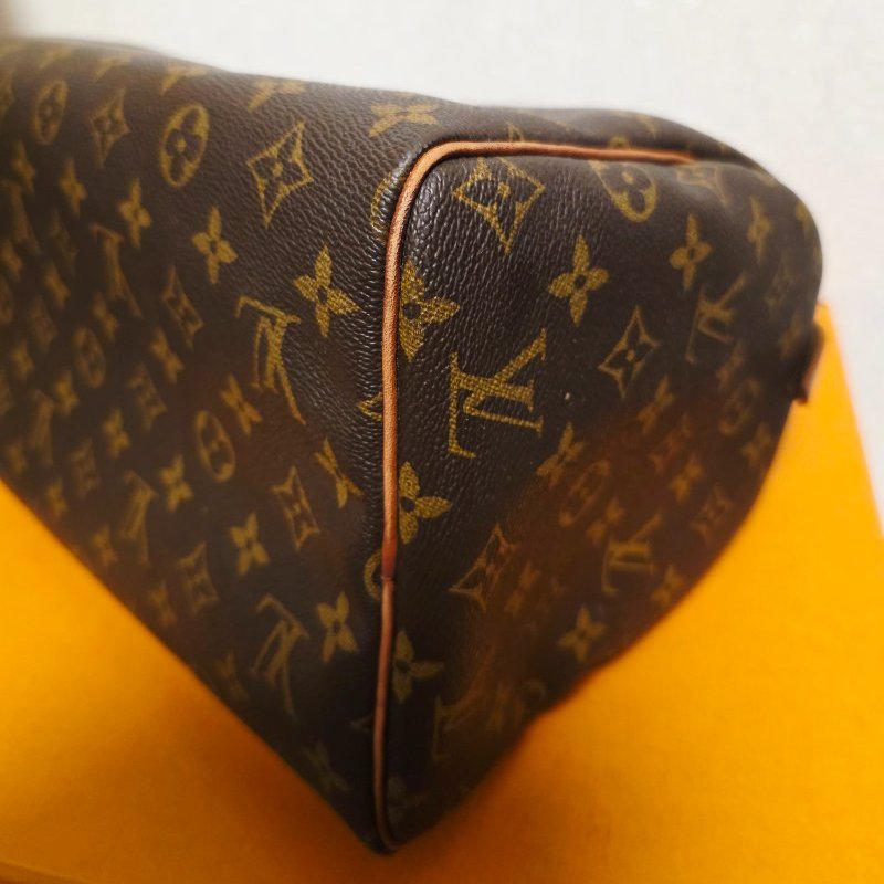 母親節特惠 Louis Vuitton LV原花 Speedy30 明星人手一顆 /母親節活動 贈精美可調式斜背帶-29