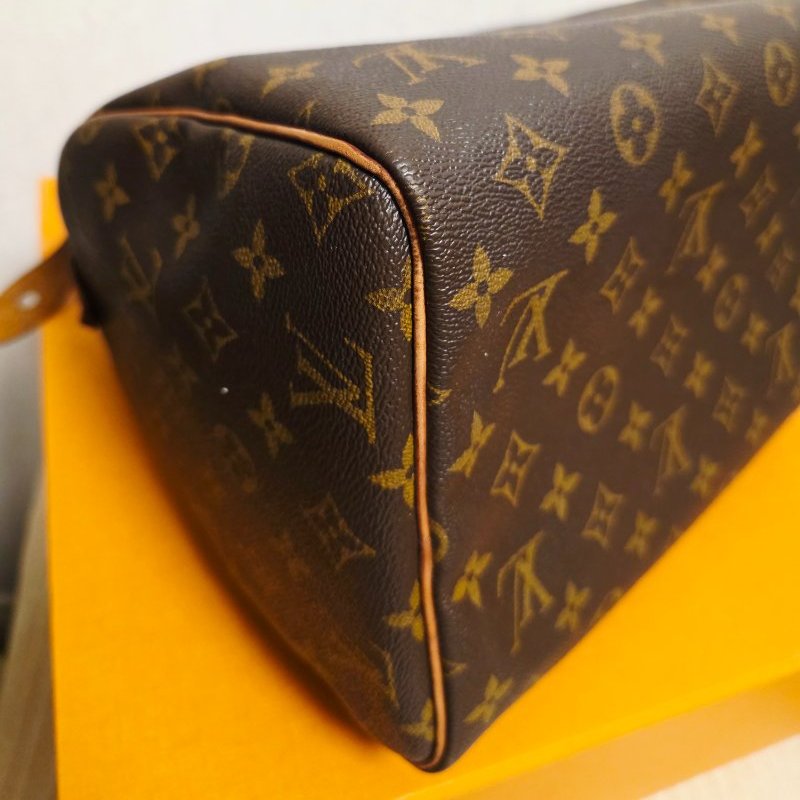 母親節特惠 Louis Vuitton LV原花 Speedy30 明星人手一顆 /母親節活動 贈精美可調式斜背帶-30