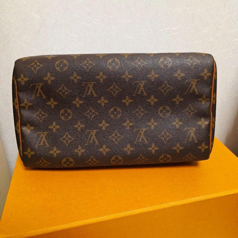 母親節特惠 Louis Vuitton LV原花 Speedy30 明星人手一顆 /母親節活動 贈精美可調式斜背帶-31