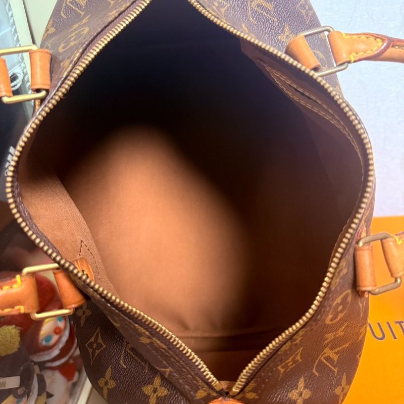 母親節特惠 Louis Vuitton LV原花 Speedy30 明星人手一顆 /母親節活動 贈精美可調式斜背帶-33