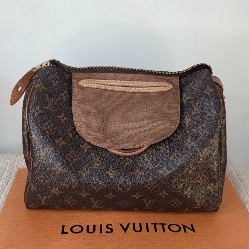 母親節特惠 Louis Vuitton LV原花 Speedy30 明星人手一顆 /母親節活動 贈精美可調式斜背帶-37