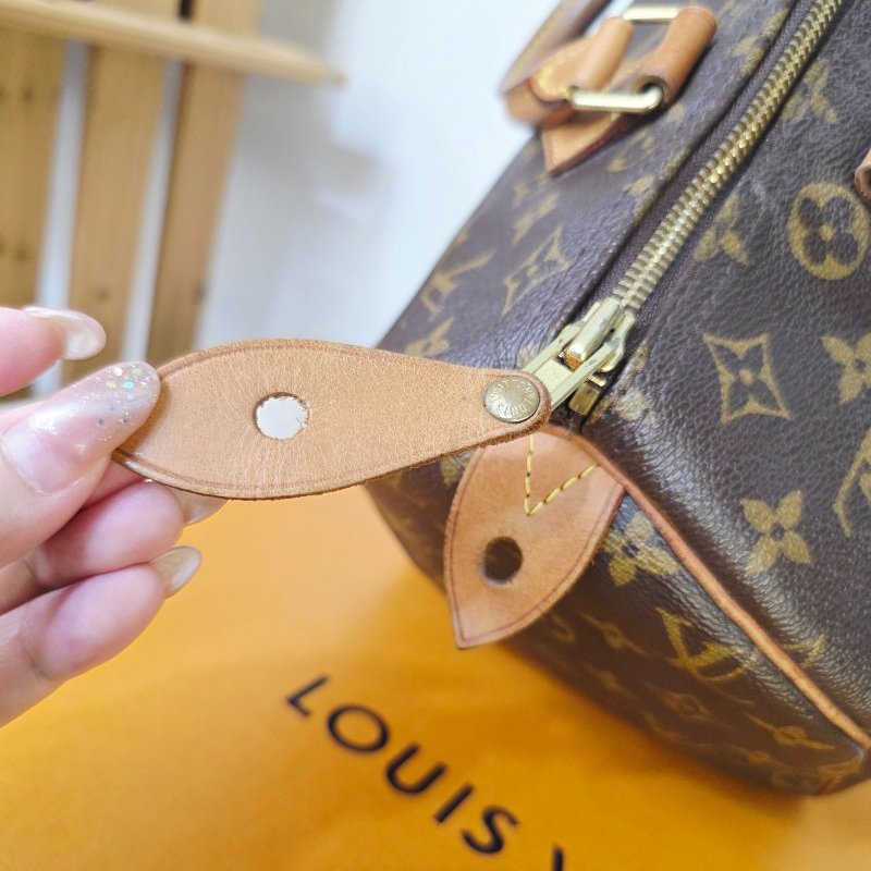 母親節特惠 Louis Vuitton LV原花 Speedy30 明星人手一顆 /母親節活動 贈精美可調式斜背帶-42