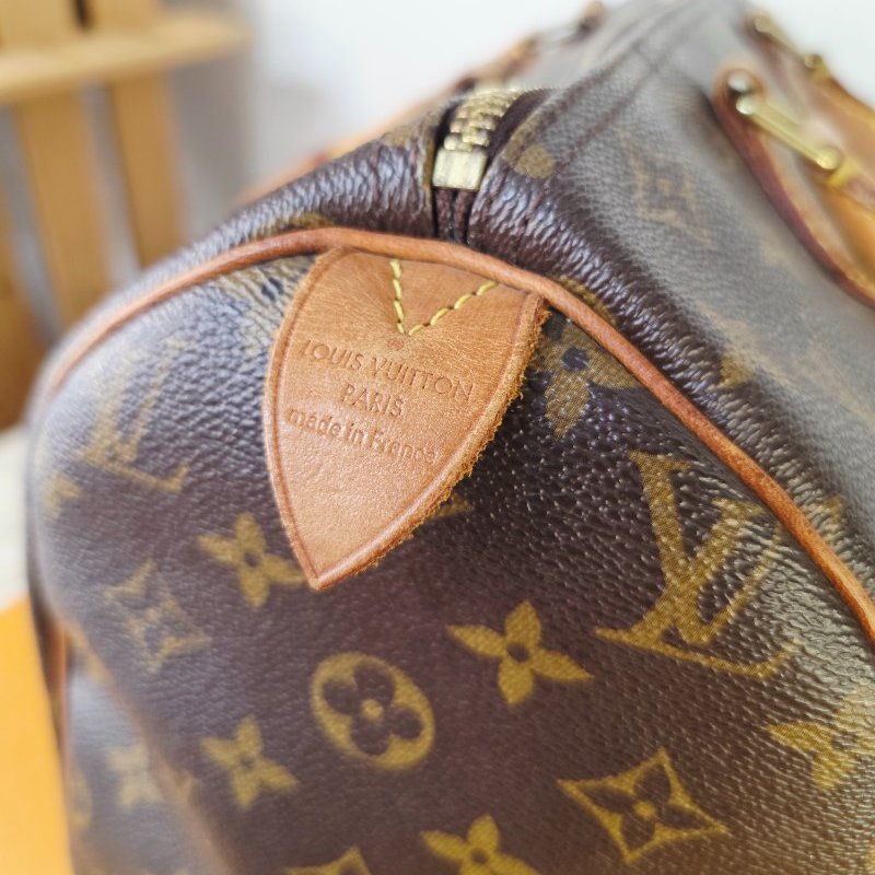 母親節特惠 Louis Vuitton LV原花 Speedy30 明星人手一顆 /母親節活動 贈精美可調式斜背帶-43