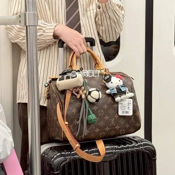 母親節特惠 Louis Vuitton LV原花 Speedy30 明星人手一顆 /母親節活動 贈精美可調式斜背帶-47