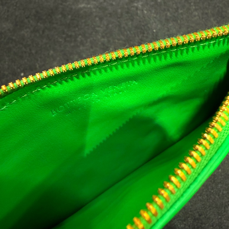 BV綠羊皮編織零錢包-14