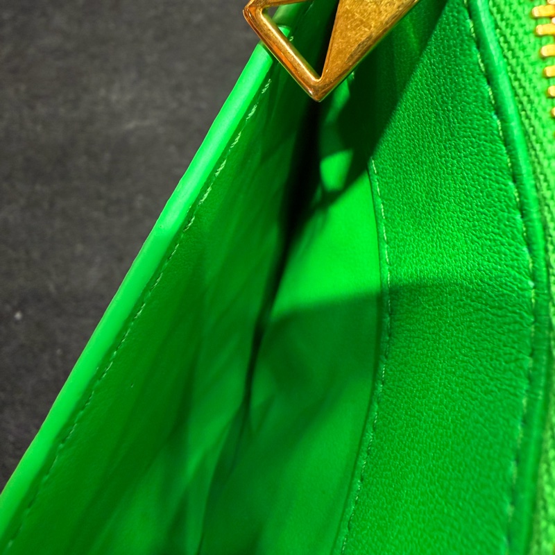 BV綠羊皮編織零錢包-15