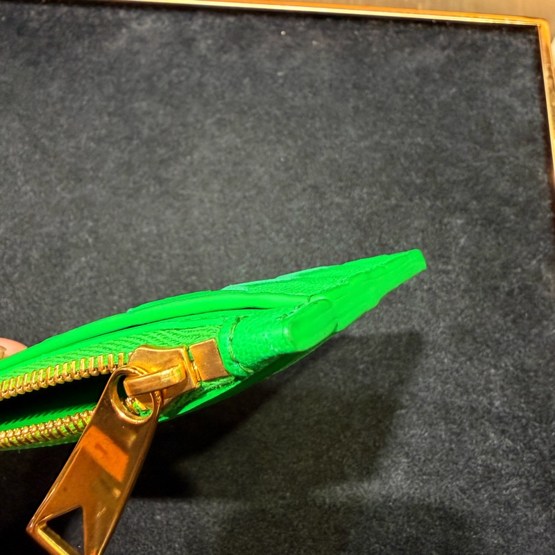 BV綠羊皮編織零錢包-17