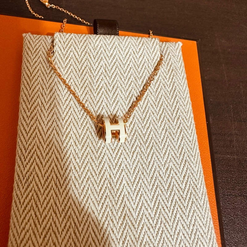 Hermes Mini Pop H 白色 玫瑰金-2