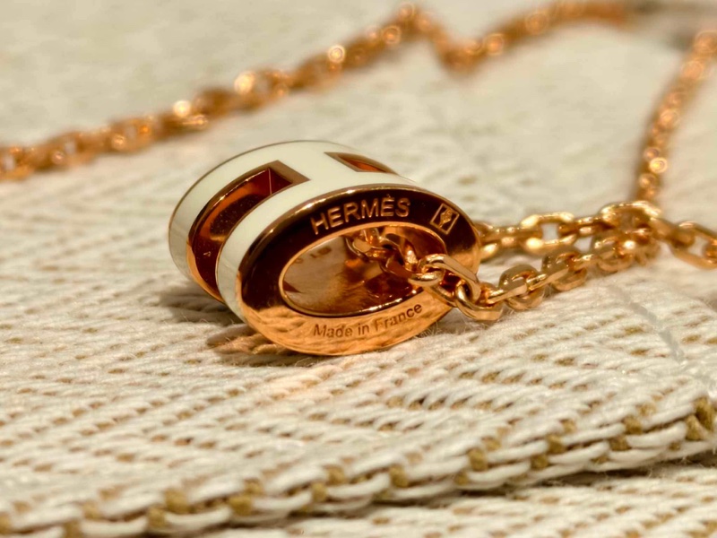 Hermes Mini Pop H 白色 玫瑰金-7