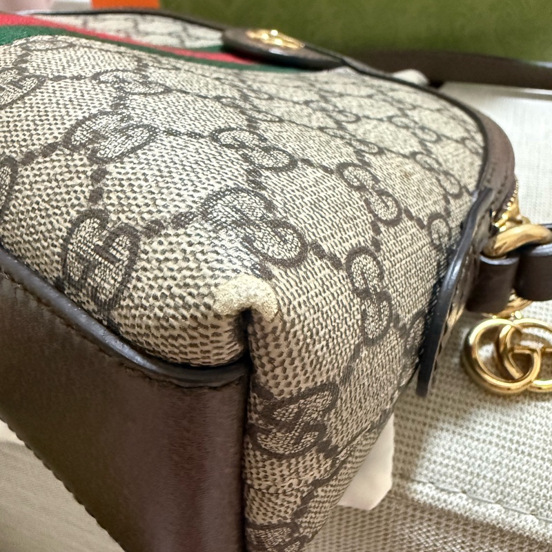 Gucci Ophidia GG Supreme 貝殼包 半月包 斜背包 附盒購證防塵袋-8
