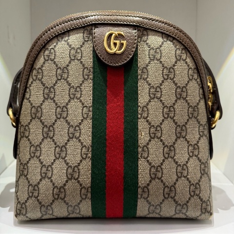 Gucci Ophidia GG Supreme 貝殼包 半月包 斜背包 附盒購證防塵袋